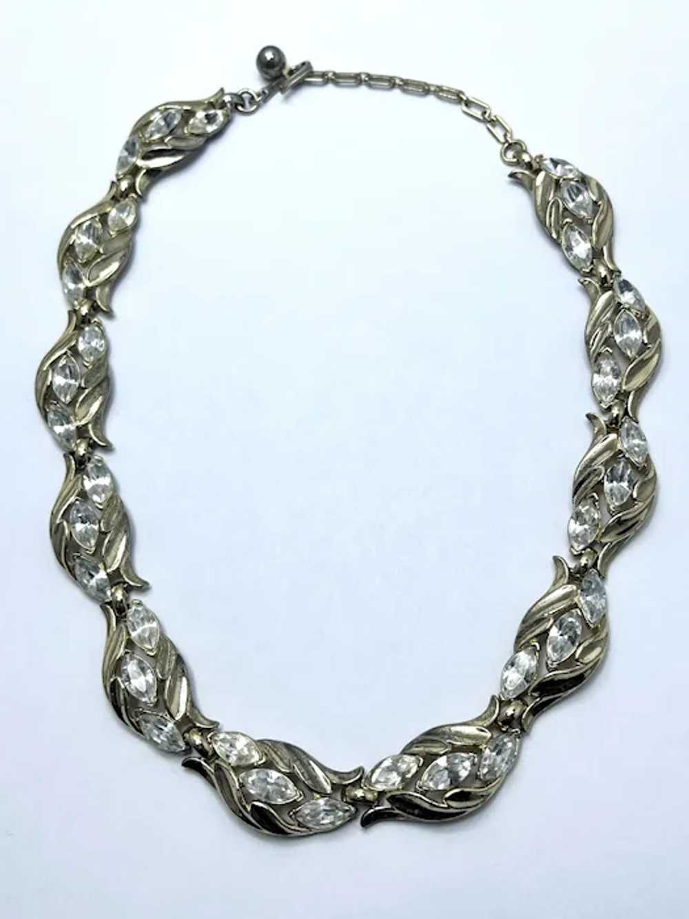 Vintage Trifari Rhinestone Necklace - image 6