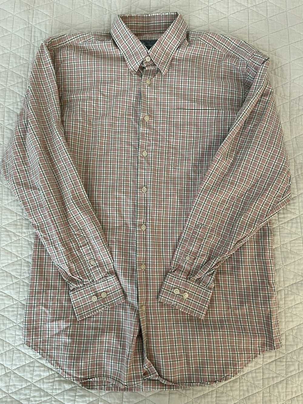 Hickey Freeman × Vintage Check Print Sport Shirt - image 2