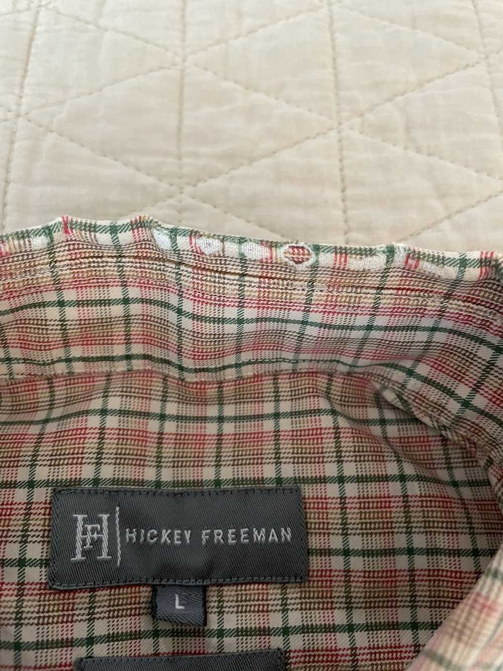 Hickey Freeman × Vintage Check Print Sport Shirt - image 4