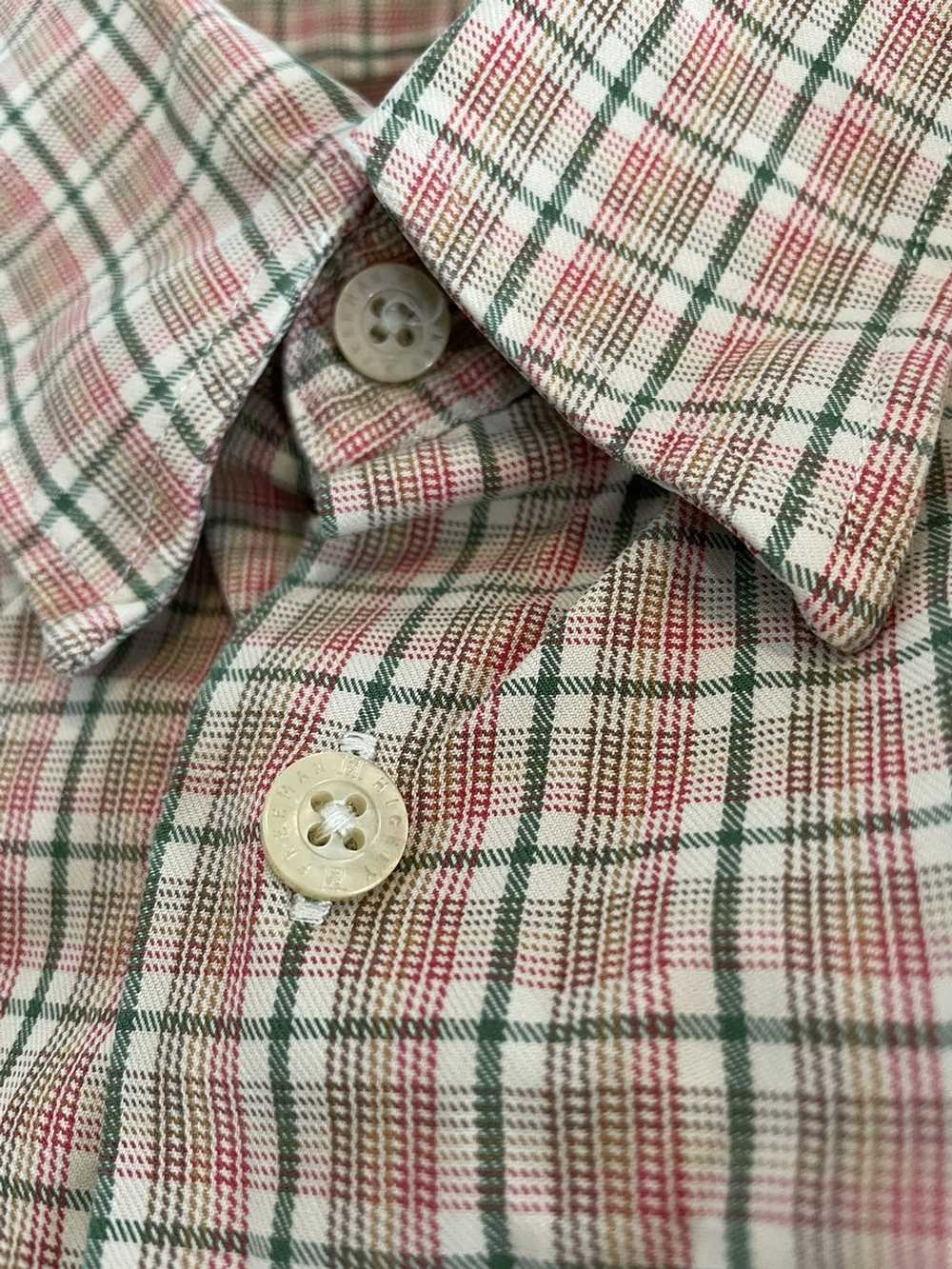 Hickey Freeman × Vintage Check Print Sport Shirt - image 7