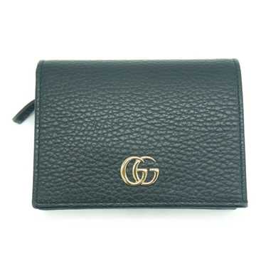 GUCCI GG Marmont Multicolor Cardholder Wallet Case Bi-fold Short Blue and  Pink