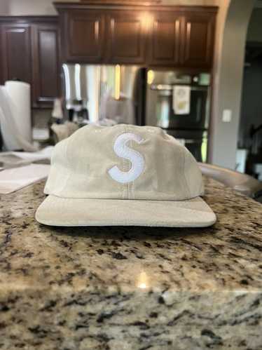 Supreme S Logo 6 Panel Suede Cap