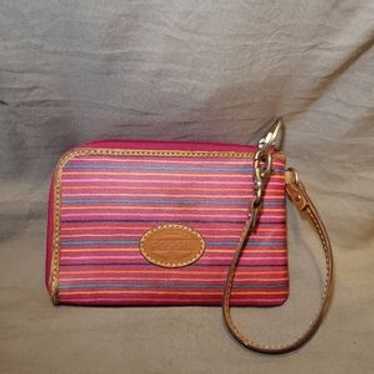 Fossil Key Per Keyper Multicolored Zip Wristlet W… - image 1
