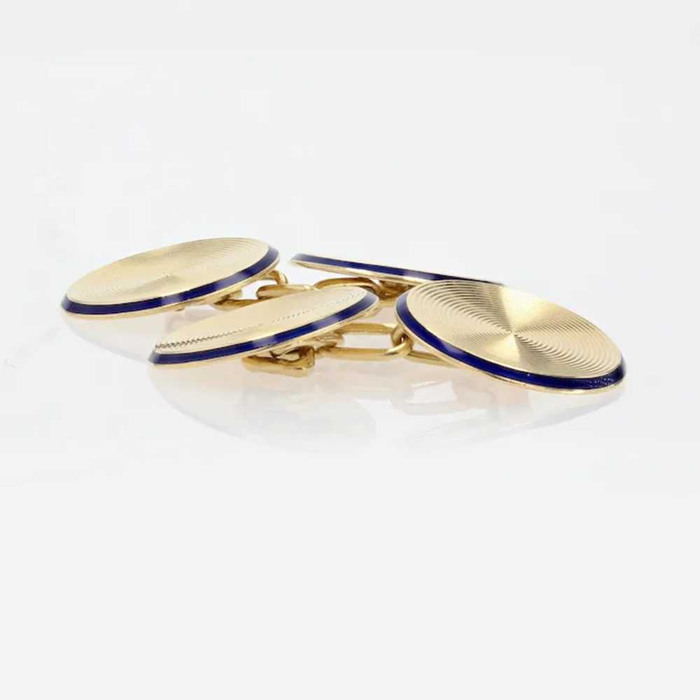 French, 20th Century, Enamel 18 Karat Yellow Gold… - image 12