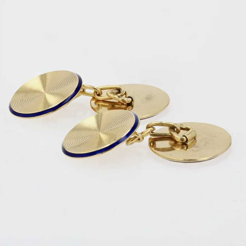 French, 20th Century, Enamel 18 Karat Yellow Gold… - image 5