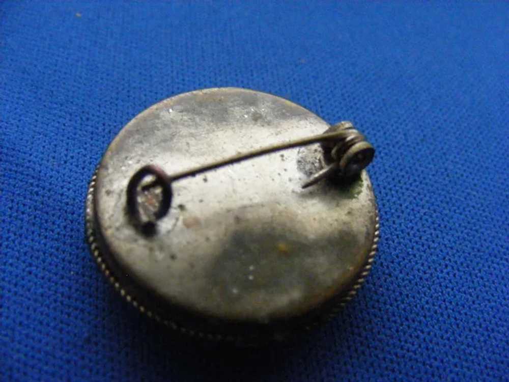 c.19teens Edwardian Winking Eye Micro Mosaic Pin … - image 5