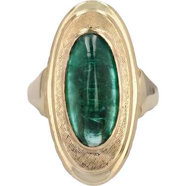 1960s 4.60 Carat Sugarloaf Cut Tourmaline 18 Kara… - image 1