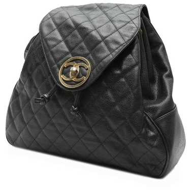 VINTAGE BLACK VELVET CHANEL BACKPACK — The Flat Westport