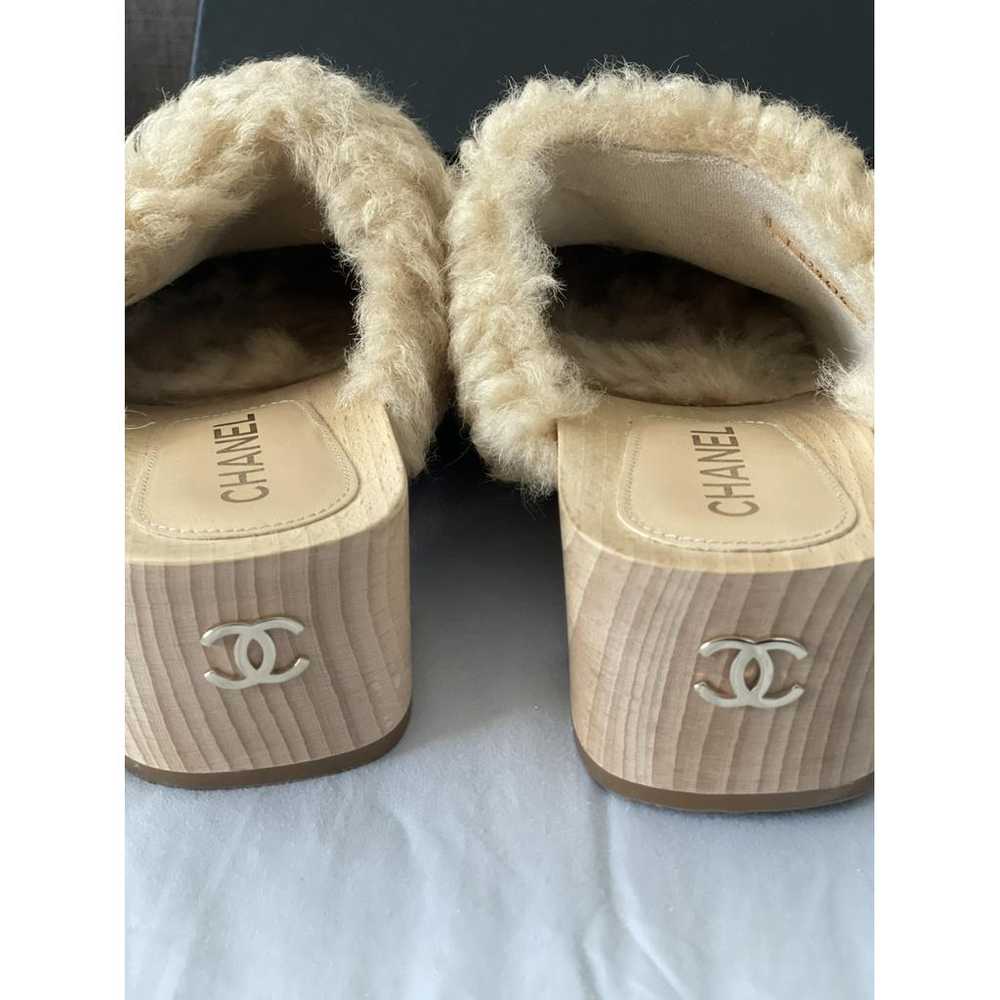 Chanel Shearling mules & clogs - image 2