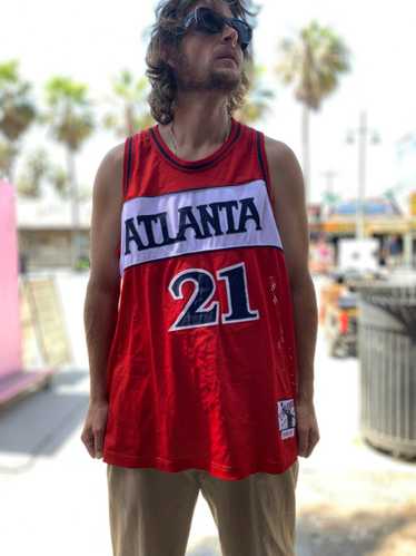 NBA ATLANTA HAWKS #21 WILKINS THROWBACK BASKETBALL