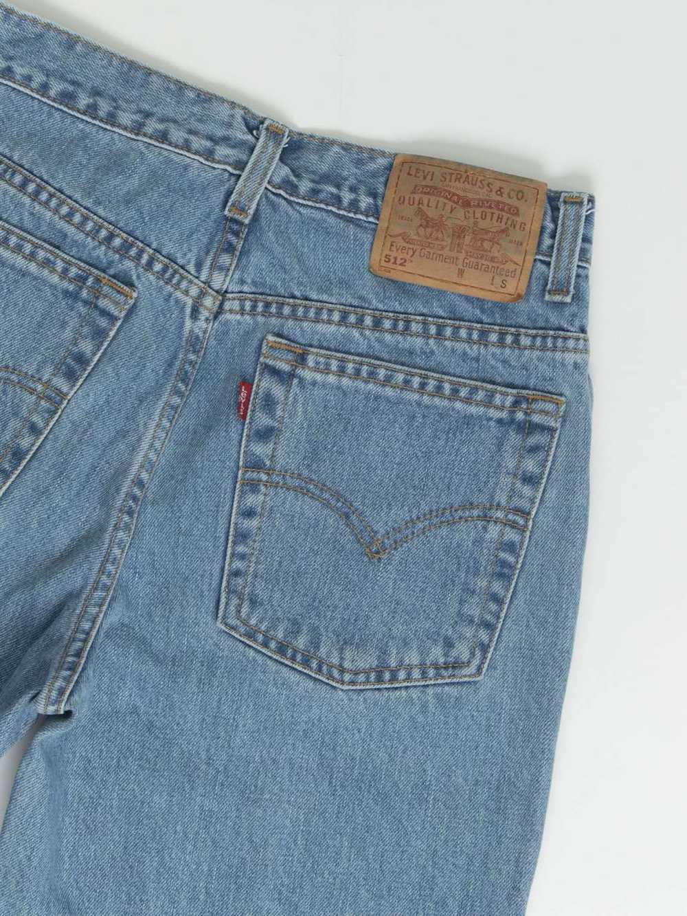 Vintage Levis 512 jeans 28 x 26 blue stonewash 90… - image 4