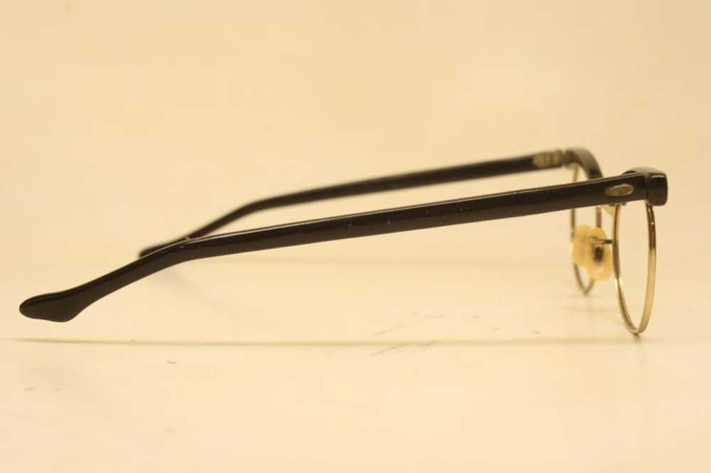 Unused Black Gold Vintage Cat Eye Glasses - image 2