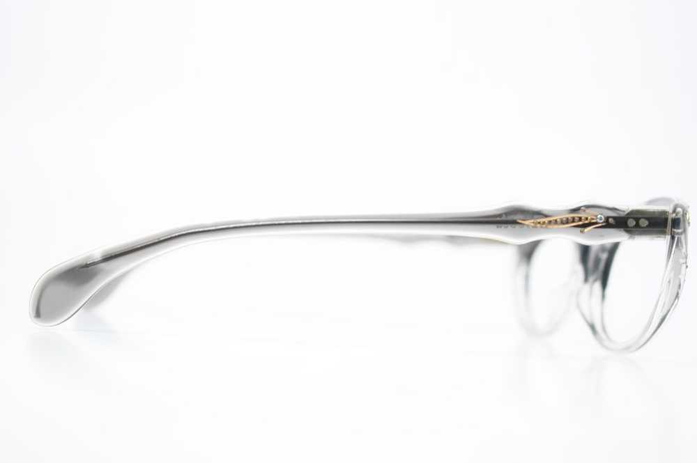 Unused Gray Rhinestone Cat Eye Glasses - image 2