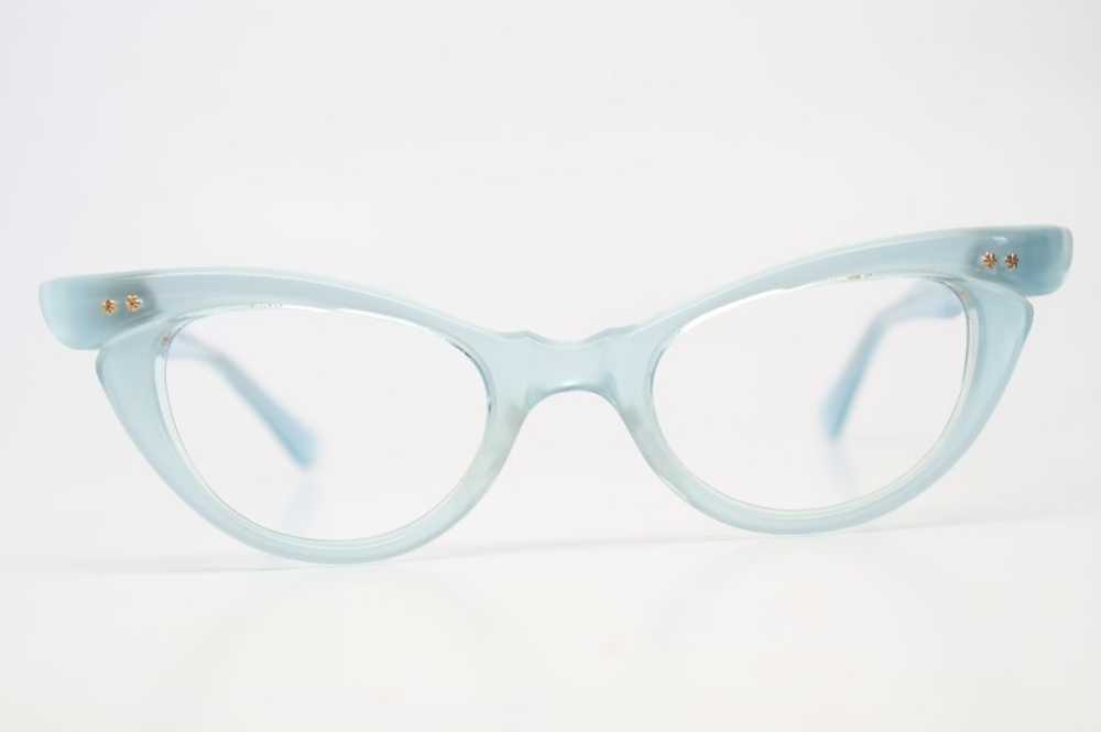 Unused Baby Blue Cat Eye Glasses Vintage - image 1