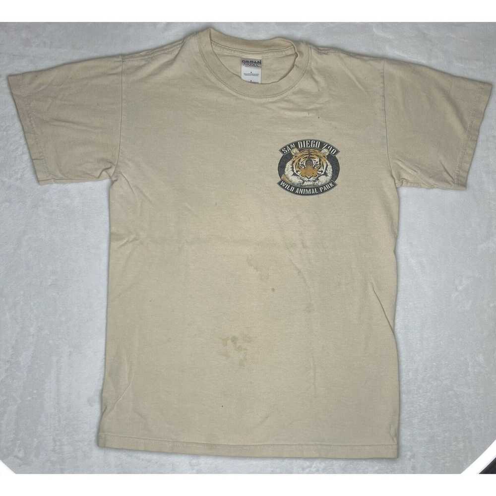 Gildan × Vintage Vintage San Diego Zoo T-Shirt Ti… - image 2