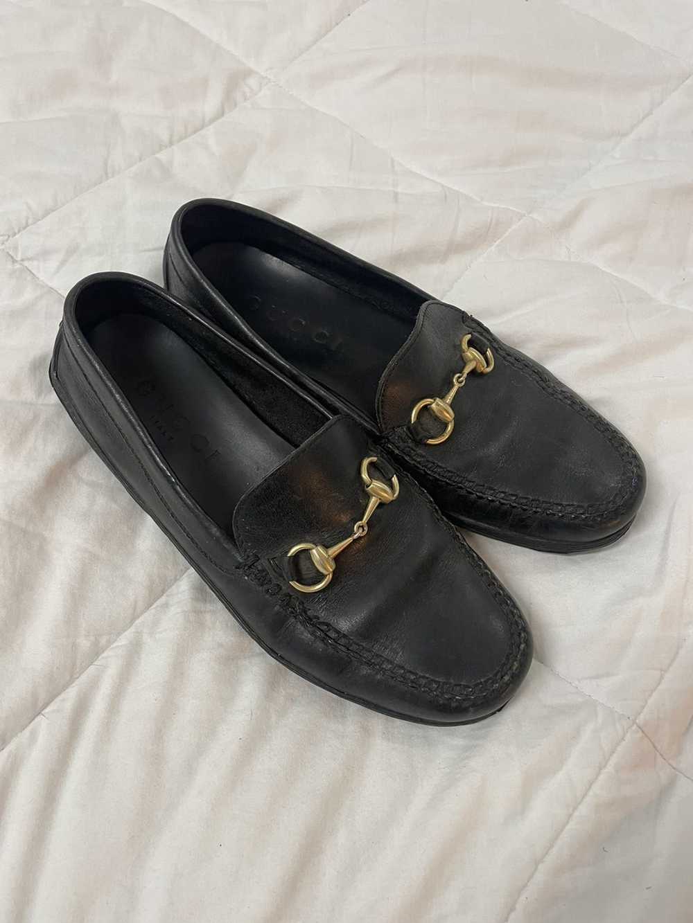 Gucci Gucci Leather Horsebit Loafer - image 1