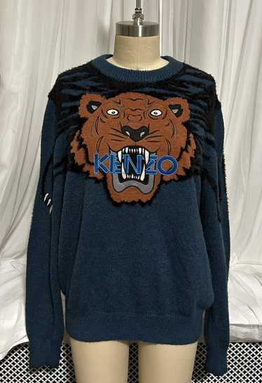 Kenzo Kenzo Tiger Sweater in Dark Teal - image 1