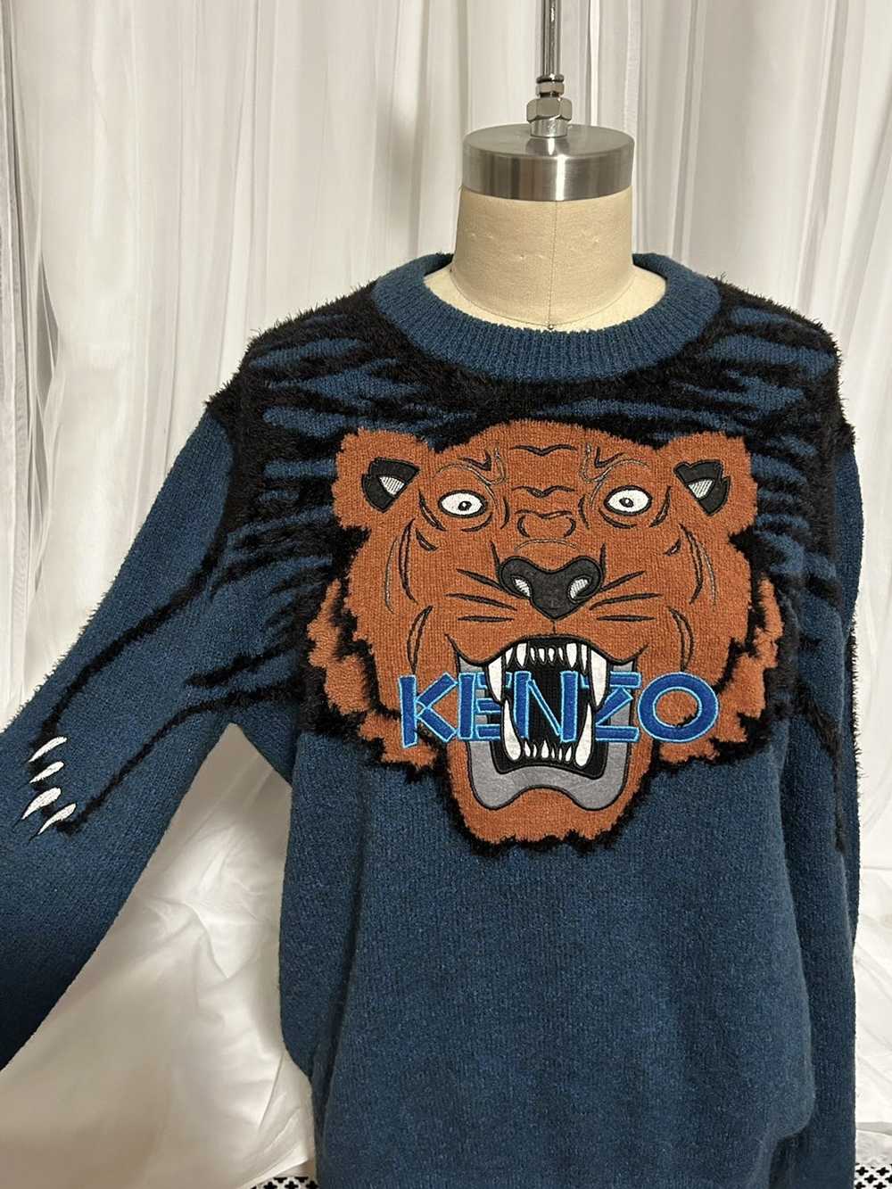 Kenzo Kenzo Tiger Sweater in Dark Teal - image 2