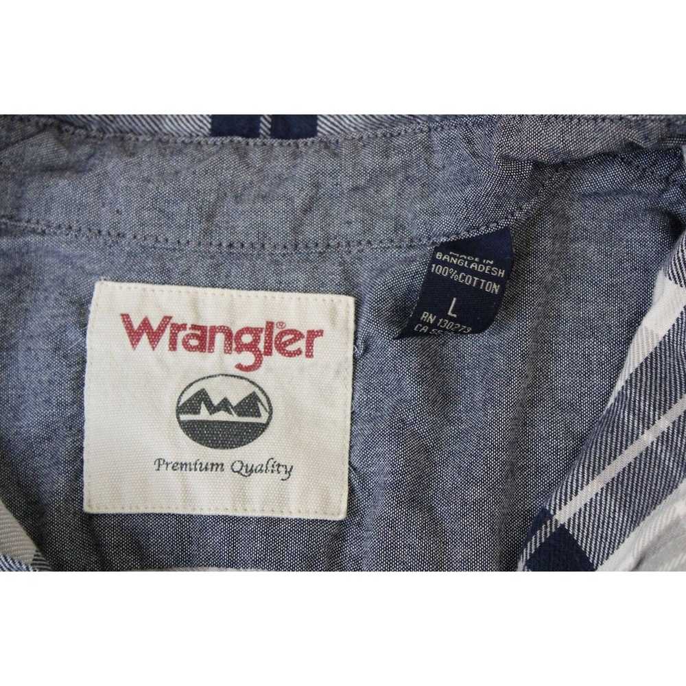 Wrangler Wrangler Mens Gray Black Shirt Size Large - image 3