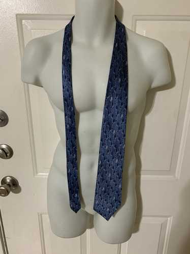 Lanvin Leaves Silk Wide tie
