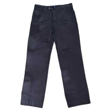 Incotex Incotex Slowear Linen Black Dyed Trousers - image 1