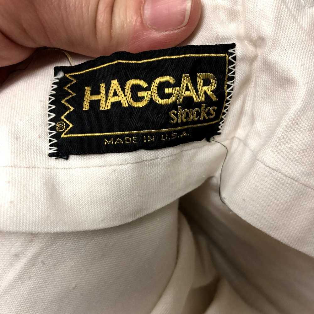 Haggar 70's Haggar Tan White CHECK MoD BELL BOTTO… - image 3