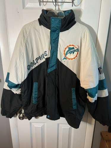 002 Nfl Miami Dolphins Custom North Face Winter Jacket Bomer High