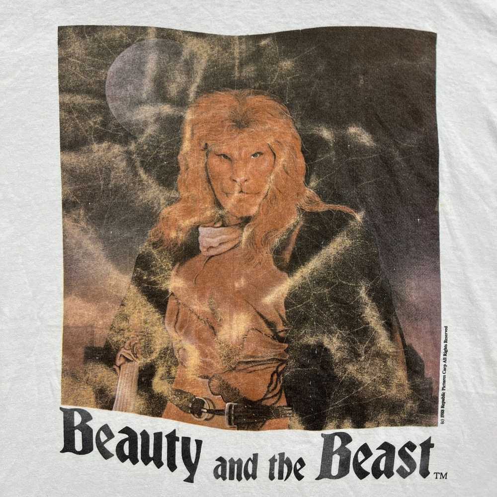 Vintage Vintage 1988 beauty and the beast T-Shirt… - image 3