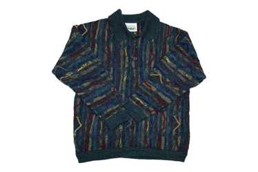 Coloured Cable Knit Sweater × Coogi × Vintage AKL… - image 1