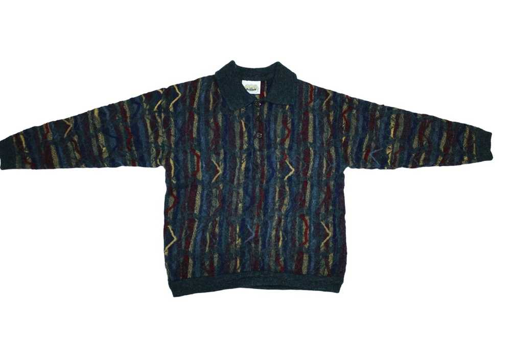 Coloured Cable Knit Sweater × Coogi × Vintage AKL… - image 2