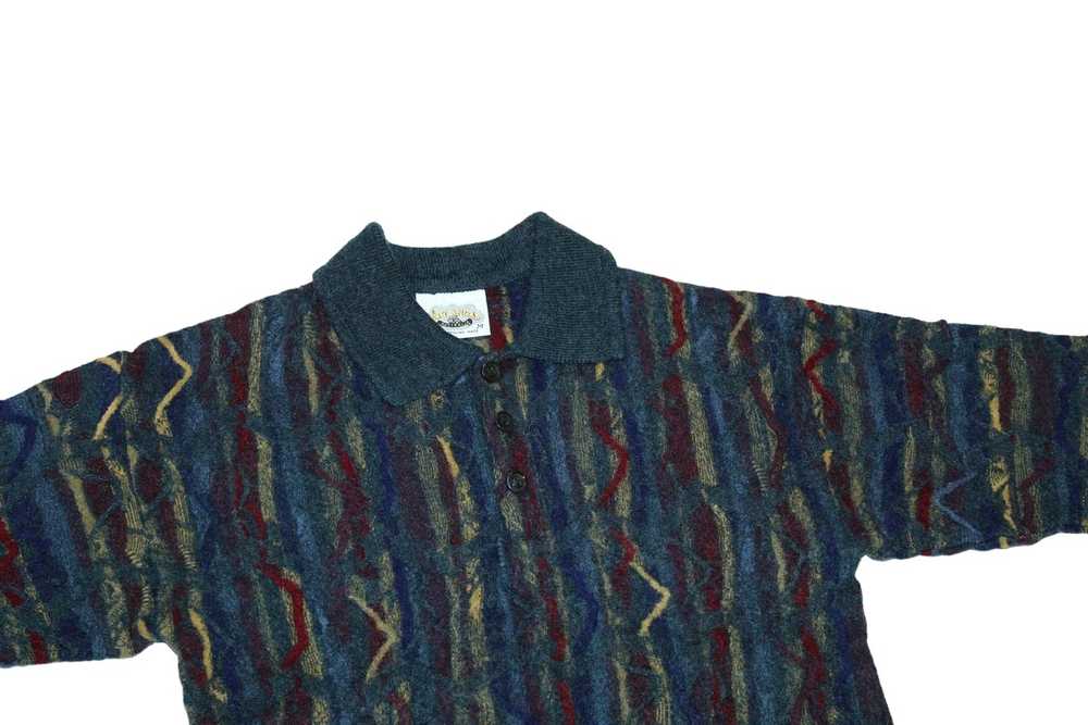 Coloured Cable Knit Sweater × Coogi × Vintage AKL… - image 3