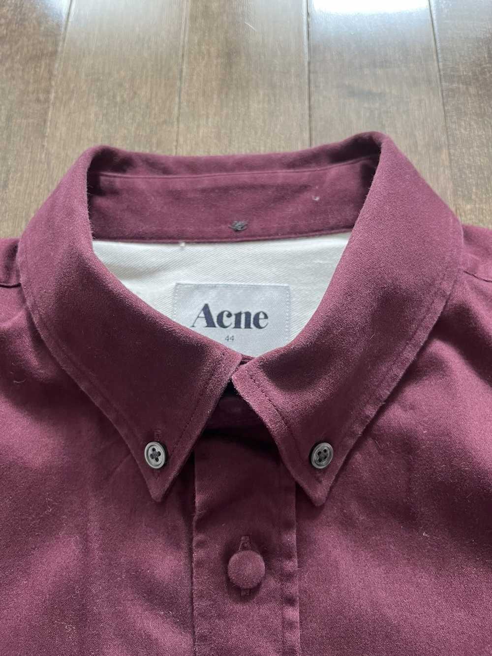 Acne Studios Acne Isherwood shirt - burgundy - image 3