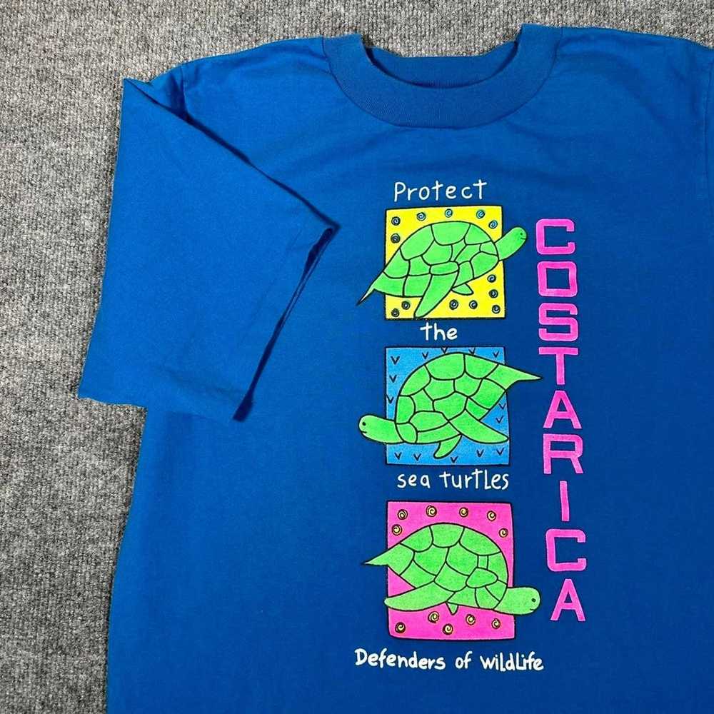 Animal Tee × Hanes × Vintage Vintage 90s Turtle A… - image 1