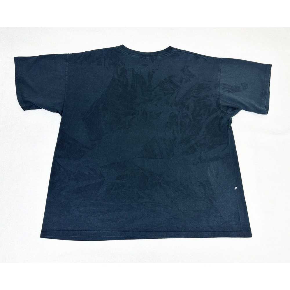 Streetwear × Vintage Vintage 1993 Wolf T-Shirt Bl… - image 2
