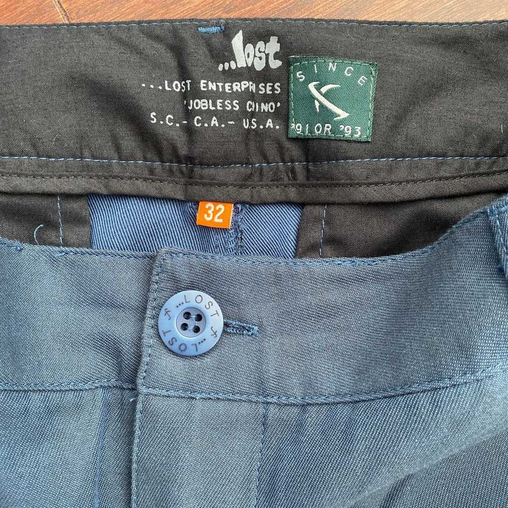 Lost Lost enterprises “jobless chino” shorts blue… - image 3