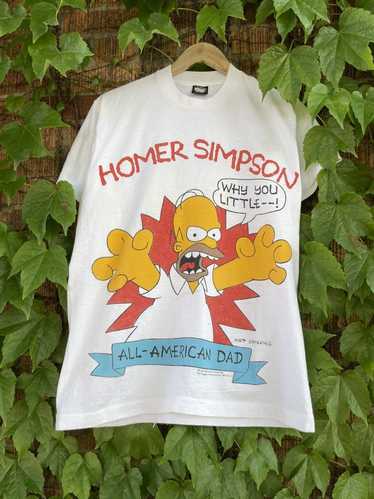 Vintage 1990 Homer shops Simpson ‘All American Dad’ Single Stitch Shirt Size X-Large