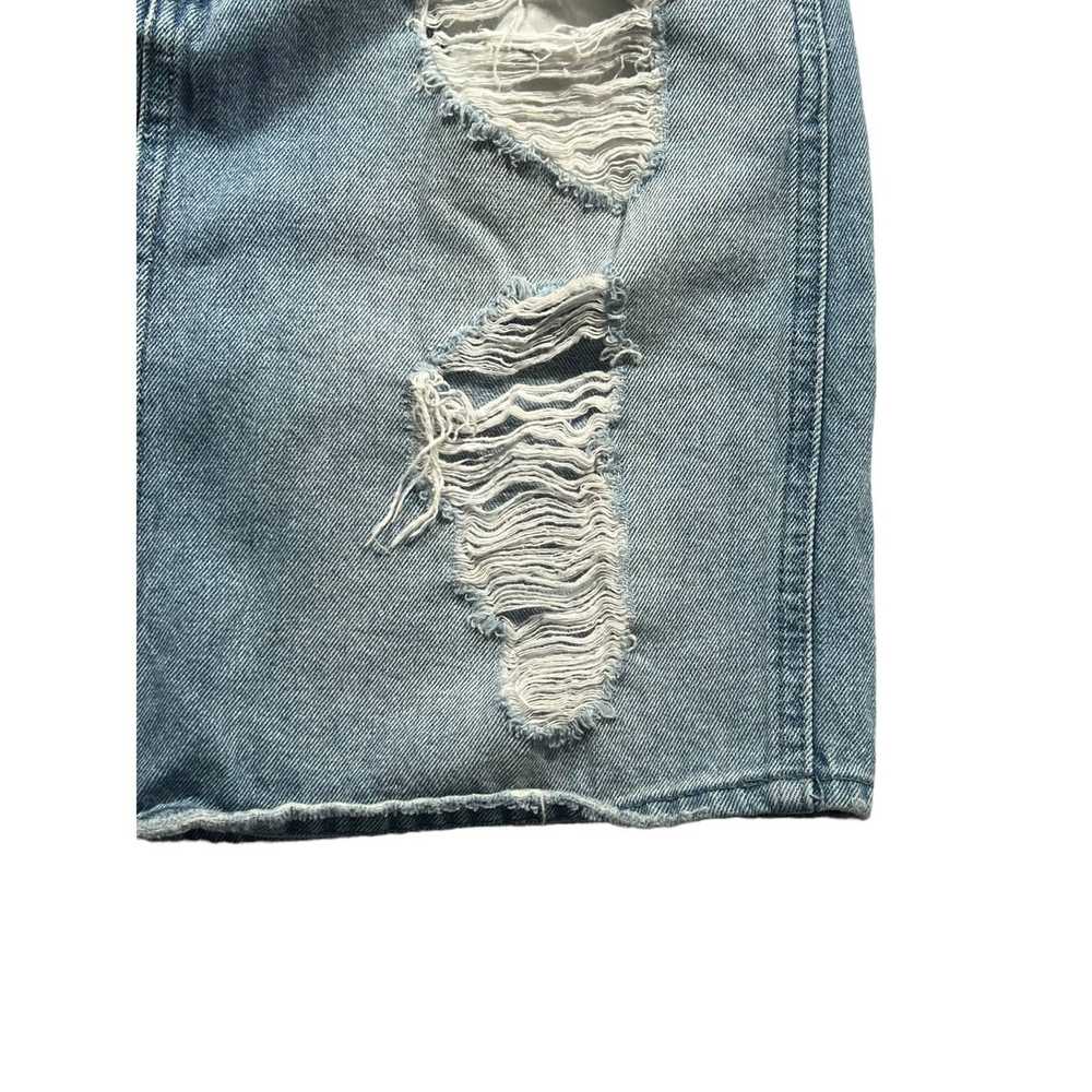 Forever 21 Forever 21 Faded Distressed Denim Skir… - image 2