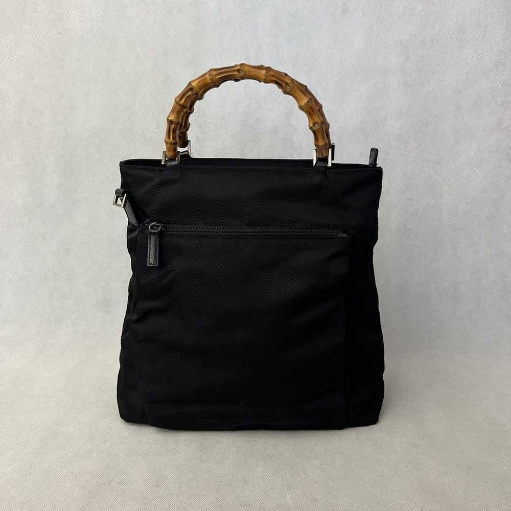 Gucci Gucci Black bamboo wood Authentic vintage b… - image 3