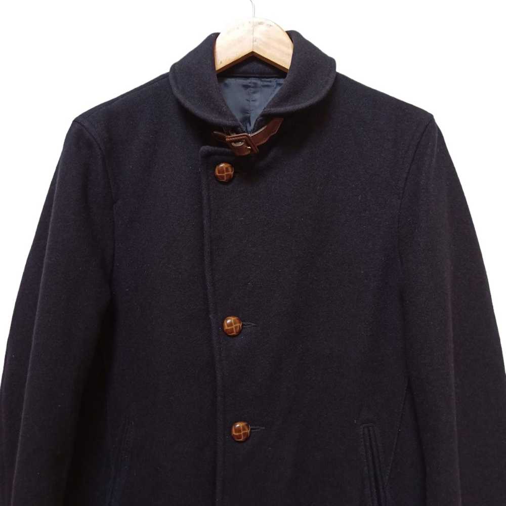 Beams Plus Beams Plus Dark Blue Wool Collar Butto… - image 3