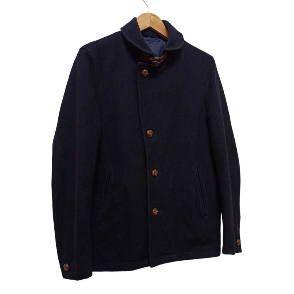 Beams Plus Beams Plus Dark Blue Wool Collar Butto… - image 4