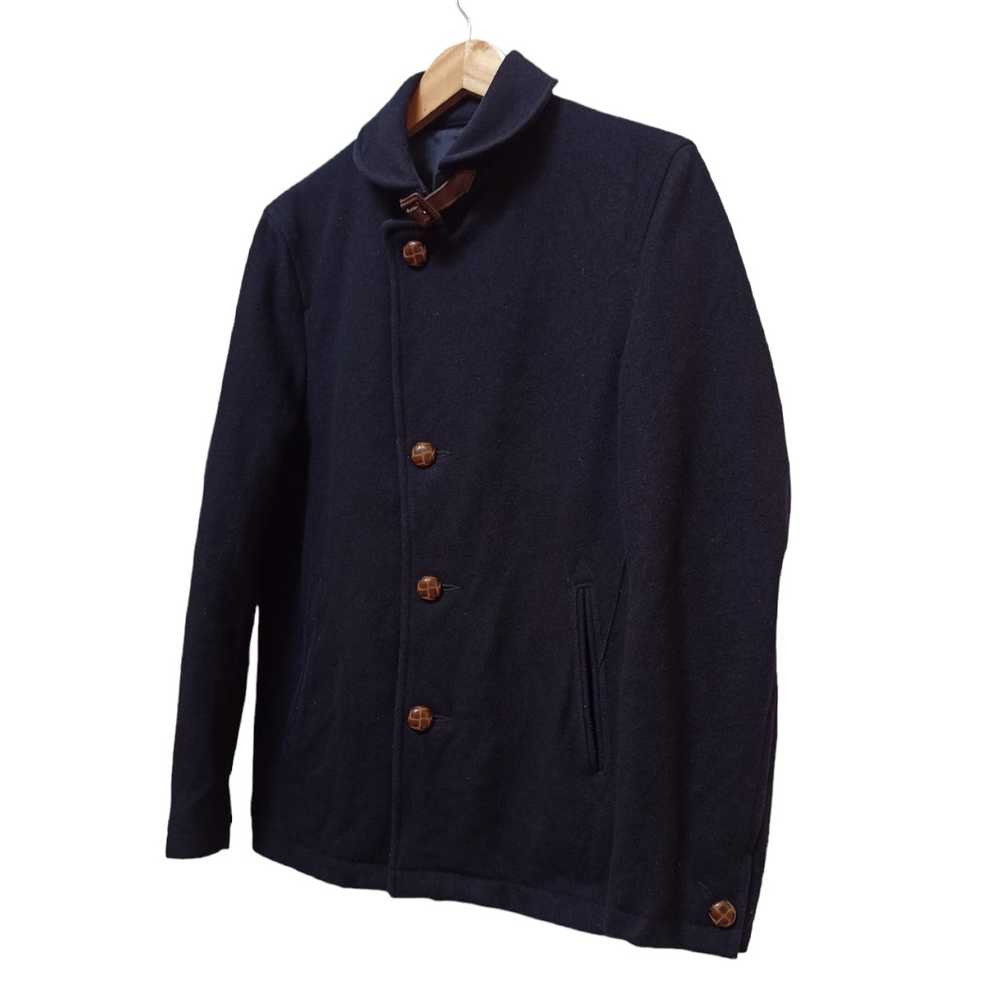 Beams Plus Beams Plus Dark Blue Wool Collar Butto… - image 5