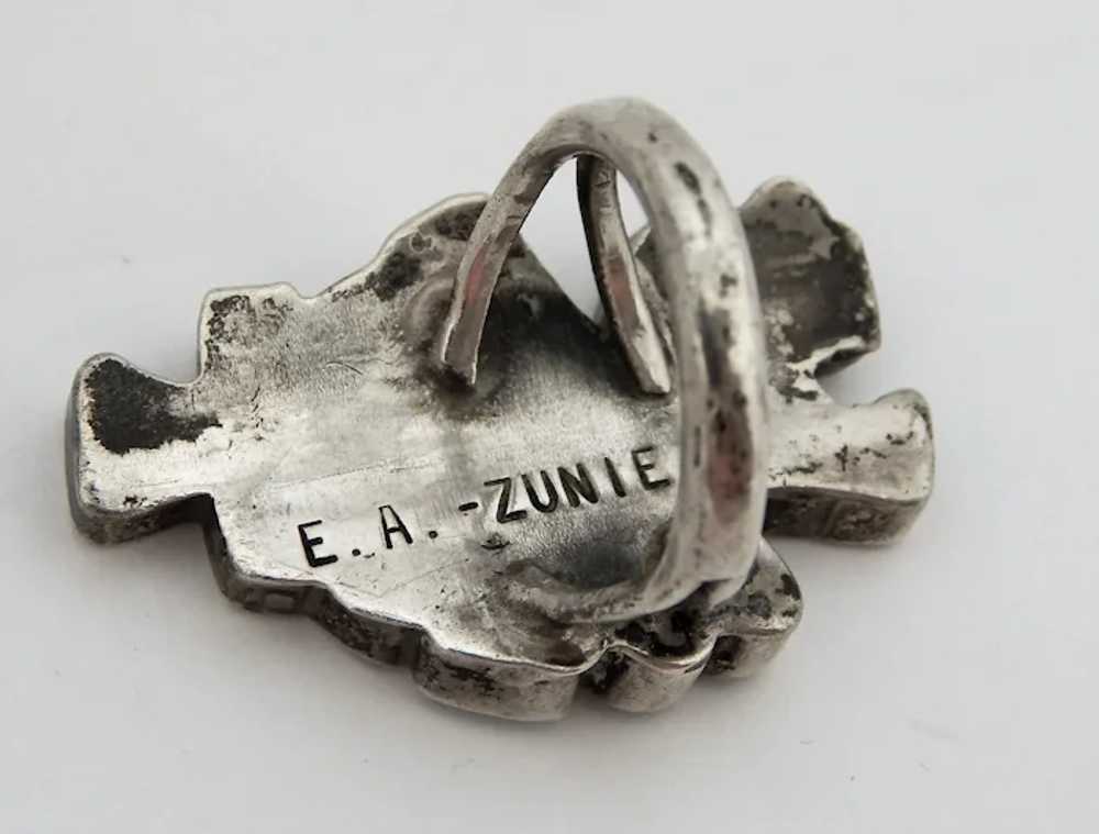 Vintage Zuni Ernest Zunie Sterling Silver Turquoi… - image 5