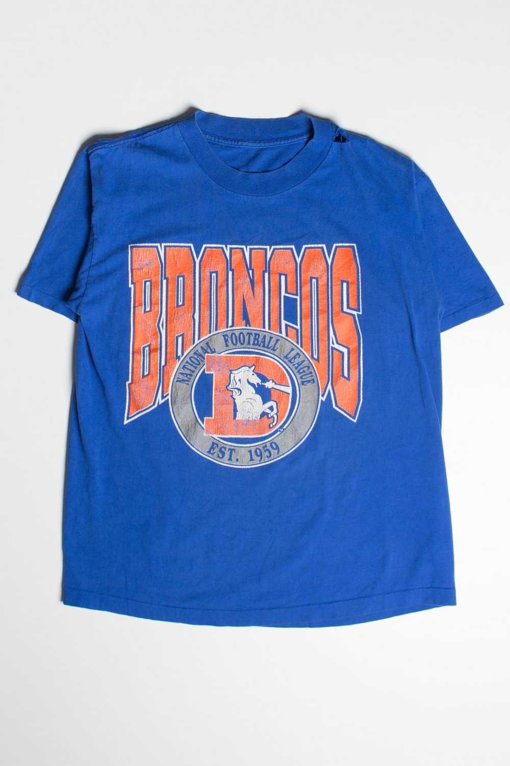 Vintage Denver Broncos T-Shirt (1990s) - image 1