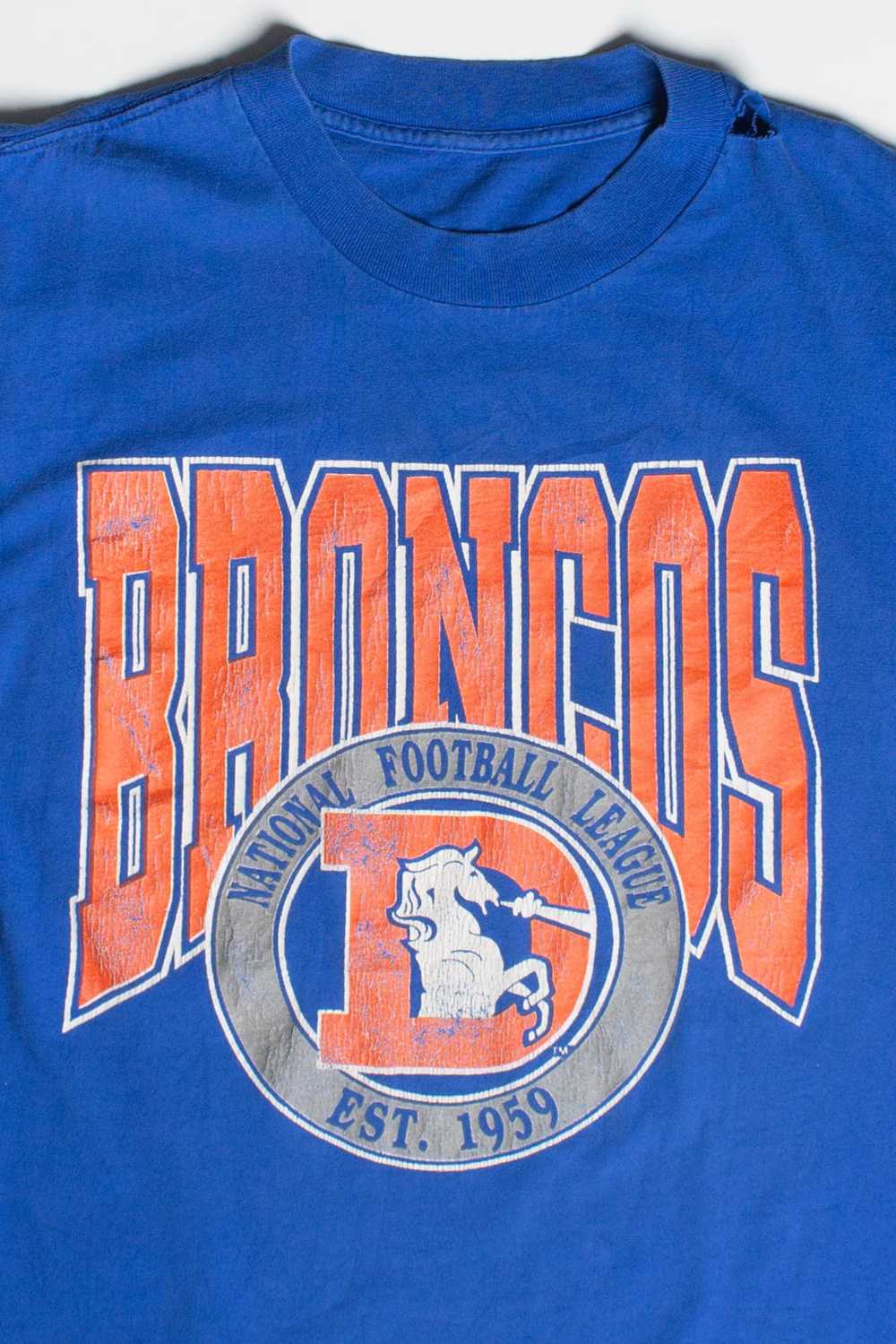 Vintage Denver Broncos T-Shirt (1990s) - image 2