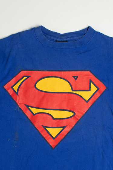 DC Comics Superman x Cleveland Cavs T-Shirt from Homage. | Charcoal | Vintage Apparel from Homage.