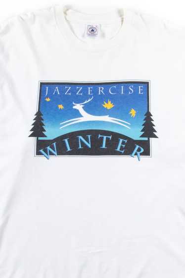 Vintage 80s Jazzercise Churchill Downs Louisville Kentucky T Shirt