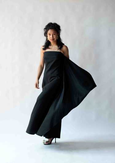 Vintage Donna Karan New York Black Label Heathered Wool Jersey Wrap Front  Dress, Circa 1980s — portmanteau new york
