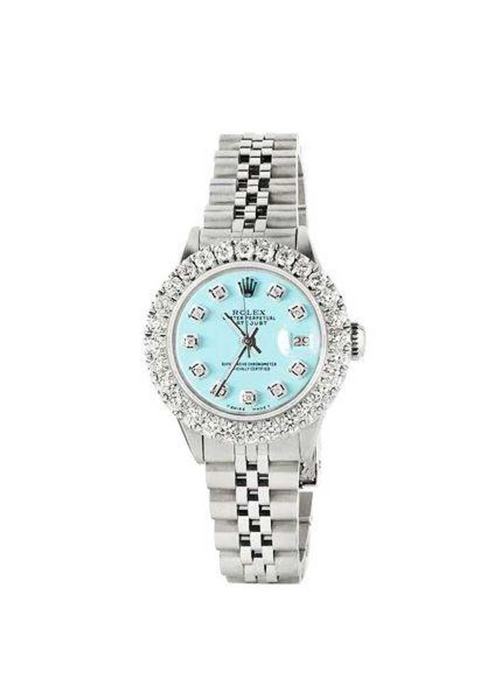 Rolex Datejust Tropical Blue Diamond Bezel Steel … - image 1