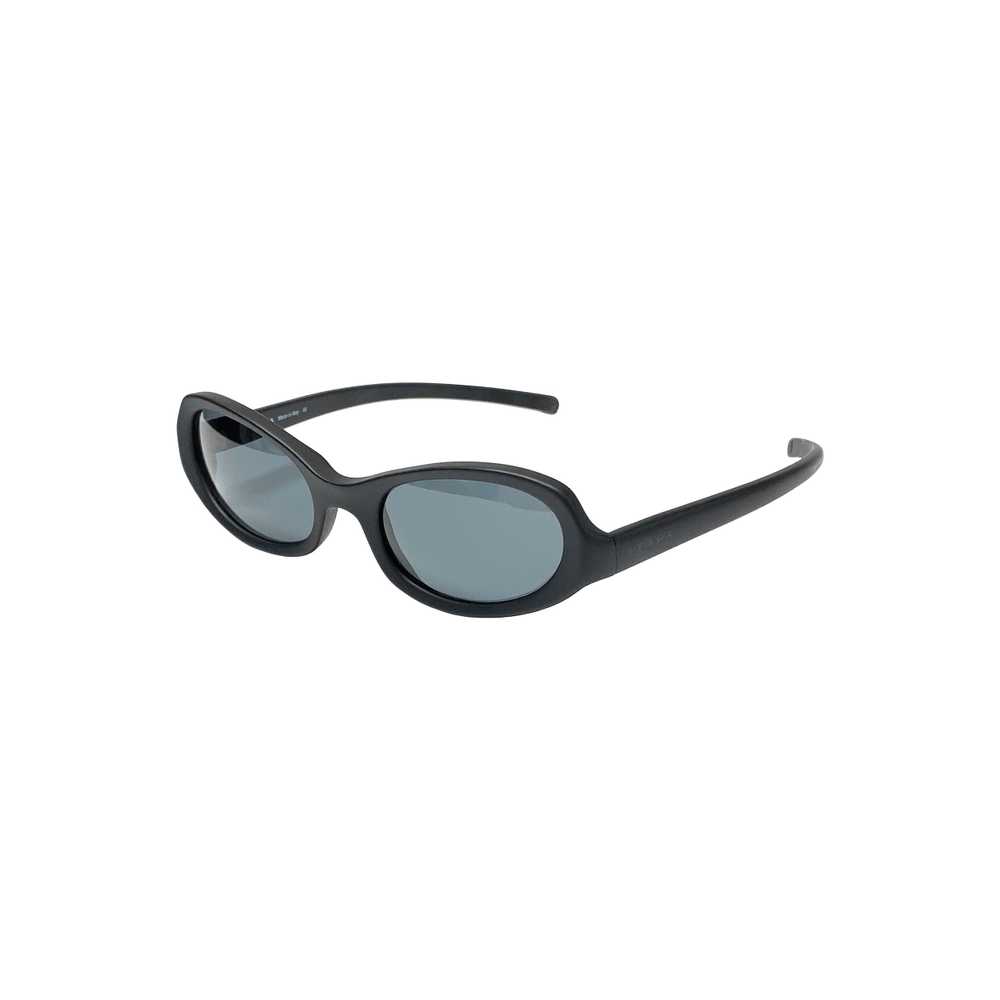 Prada Frosted Angled Sunglasses (Black) - image 2