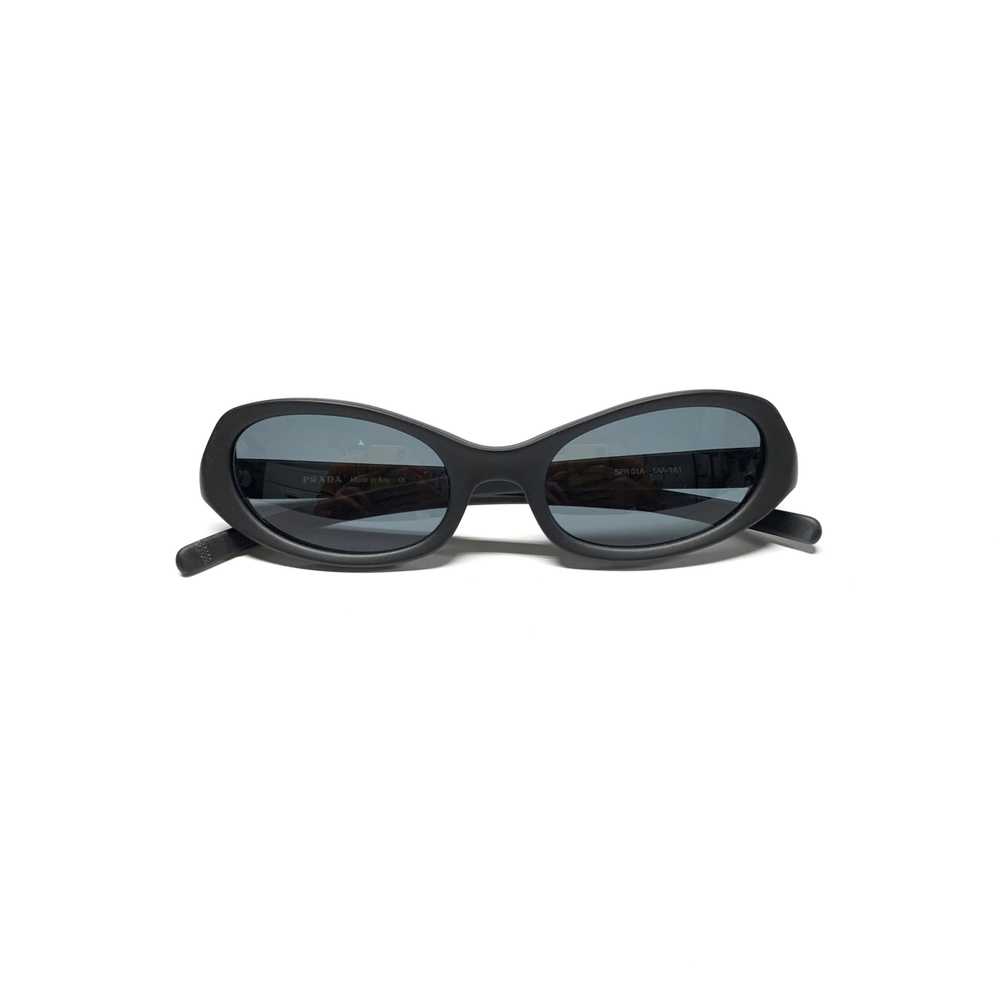 Prada Frosted Angled Sunglasses (Black) - image 6